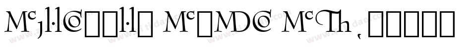 Bernhard BdCn BT字体转换
